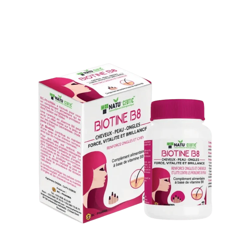 biotine-b8natuceuticnatuceutic-4675839-nova-para-pharmacie-maroc-prix-livraison_44bf7a97-04cc-4ab9-af93-3b760c081e15 Natu Ceutic Biotine B8 Formule Fortifiante 40 Gélules – Image 1