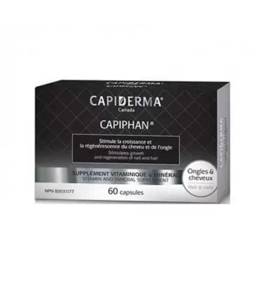 capiderma-capiphan-ongles-et-cheveux-60-gelules-1 CAPIPHAN ONGLES ET CHEVEUX 60 GÉLULES – Image 1