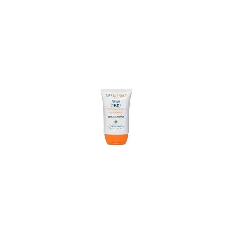 capiderma-capisun-creme-invisible-50_-parapharmacie-prix-maroc-1 Capiderma Capisun Ecran Effet Hydratant SPF50+ 50ml – Image 1