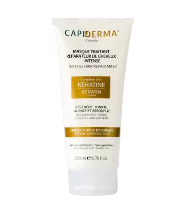 capiderma-masque-traitant-reparateur-de-cheveux-intensif-200ml MASQUE TRAITANT REPARATEUR DE CHEVEUX INTENSIF 200ML – Image 1