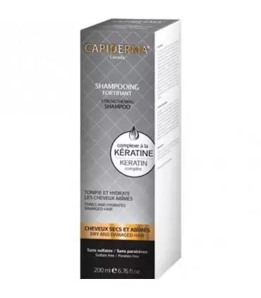 capiderma-shampooing-a-la-keratine-fortifiant-clarifiant-200-ml SHAMPOOING À LA KERATINE FORTIFIANT - CLARIFIANT 200 ML – Image 1