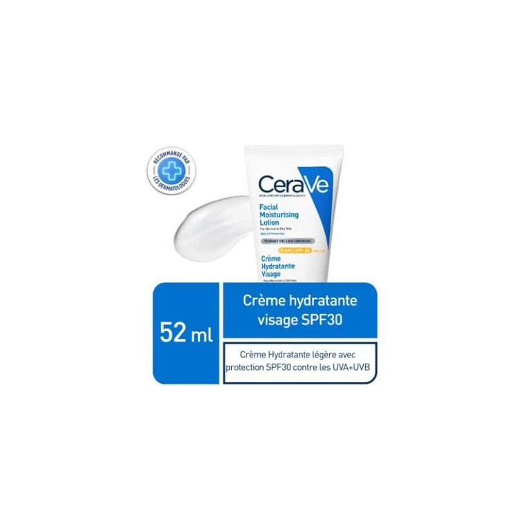 CeraVe Crème Hydratante Visage SPF30 Peaux Normales à Sèches 52ml - photo 2