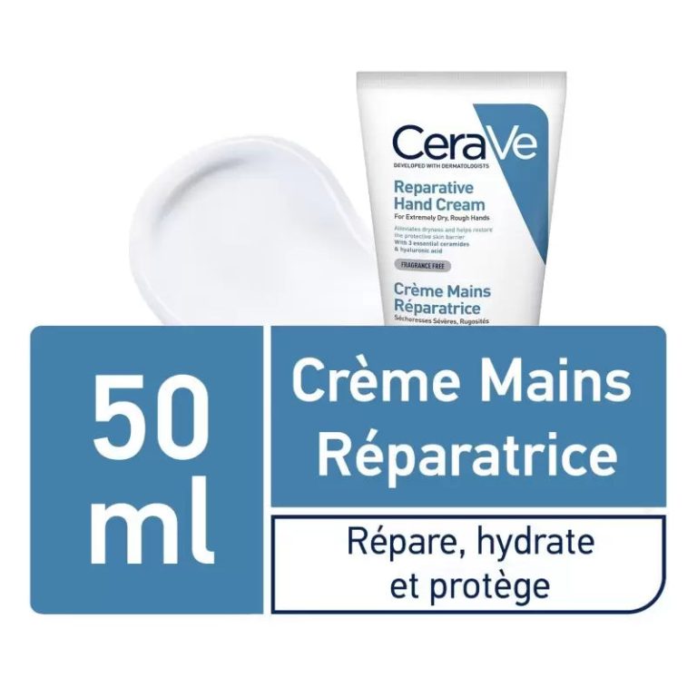 CeraVe Crème Réparatrice Mains Sèches et Abîmées 50ml - photo 2