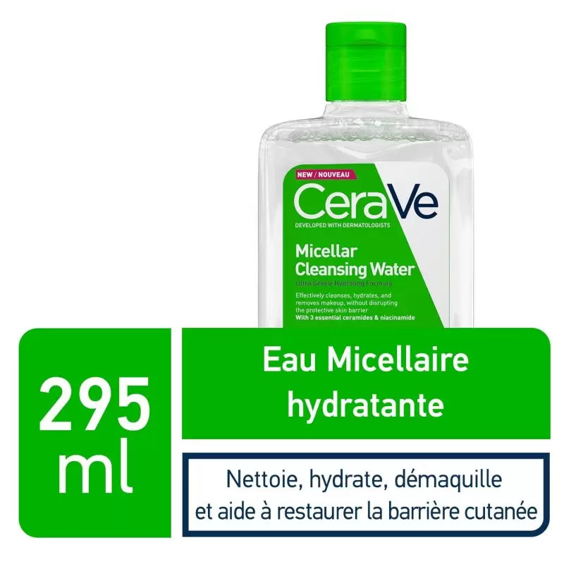 cerave-eau-micellaire-demaquillante-hydratante-peau-normale-a-seche-295ml-1 CeraVe Eau Micellaire Démaquillante Hydratante Peau Normale à Sèche – Image 1
