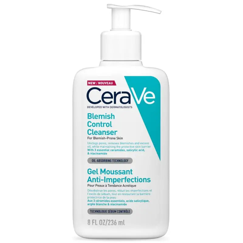 cerave-gel-moussant-anti-imperfections-peau-grasse-a-tendance-acneique-236ml CeraVe Gel Moussant anti-Imperfections Peau Grasse à Tendance 236ml – Image 1