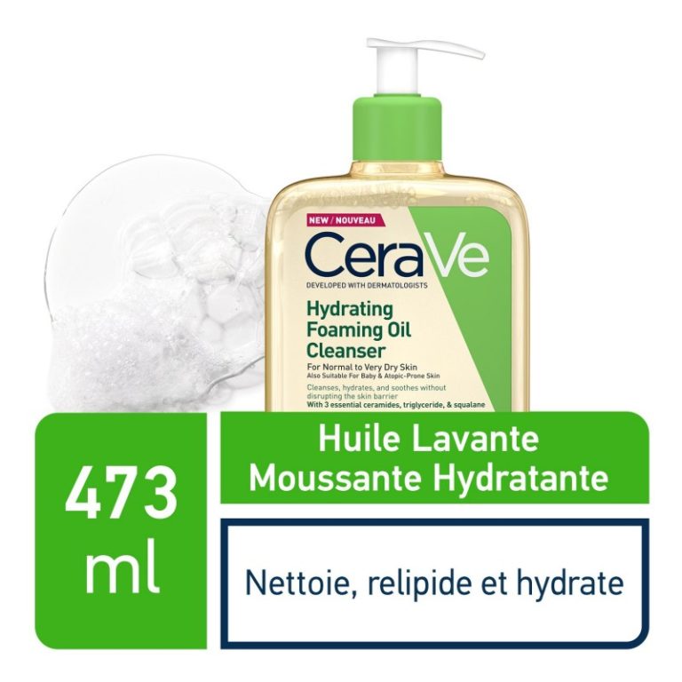CeraVe Huile Lavante Moussante Hydratante Peau Très Sèche à Atopique 473ml - photo 2