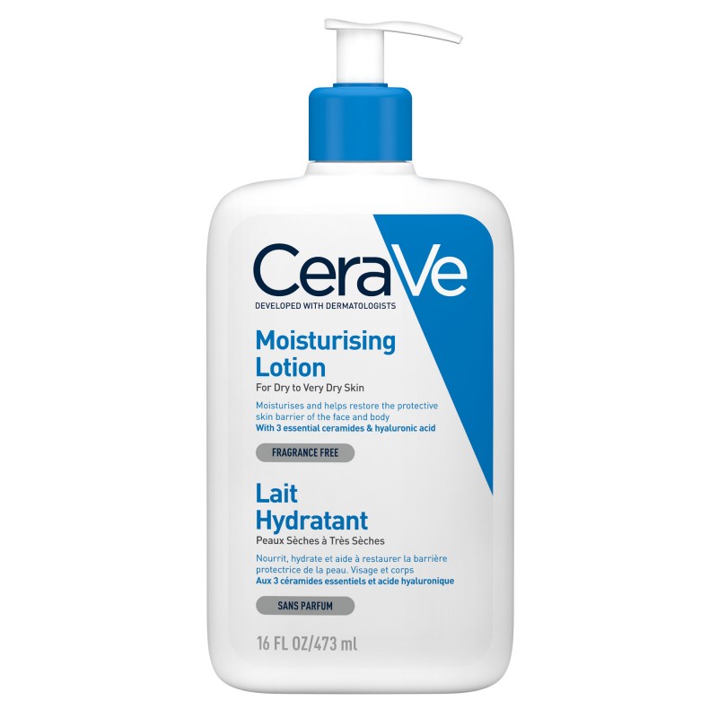 cerave-lait-hydratant-leger-peau-seche-a-tres-seche-473ml CeraVe Lait Hydratant Léger Peau Sèche à Très Sèche 473ml – Image 1