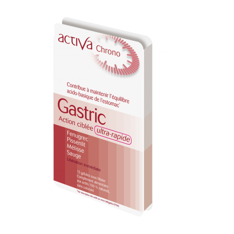 ACTIVA CHRONO Gastric 15 Gélules Complément Alimentaire Confort Digestif Ballonnements