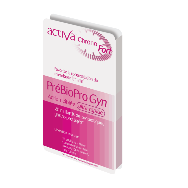ACTIVA CHRONO PrébioPro Gyn 15 Gélules Complément Alimentaire Flore Intime Probiotiques Femme