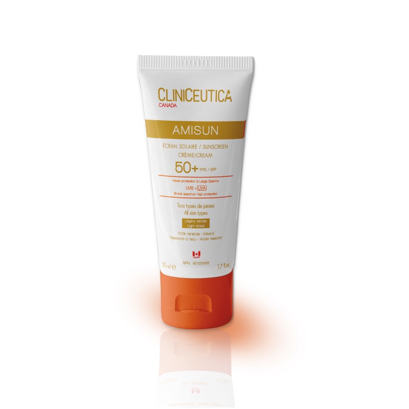 cliniceutica-amisun-ecran-solaire-legere-teintee-spf-50-50ml-1 Cliniceutica Amisun Écran Solaire Légère Teintée SPF 50+ 50ml – Image 1