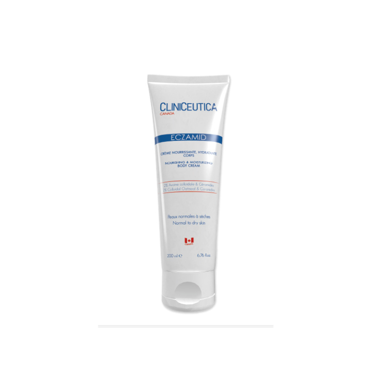 Cliniceutica Eczamid Crème Nourrissante, Hydratante Corps 200ml