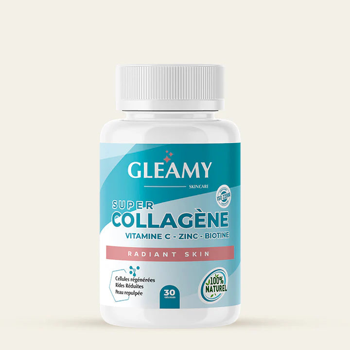 collag_fcc147b4-0c4d-47ed-9dc2-77265a76ecaa-nova-para-pharmacie-maroc-prix-livraison-1 GLEAMY Super Collagène 30 Gélules Marin Anti-Rides Raffermissant Vitamine C Zinc – Image 1