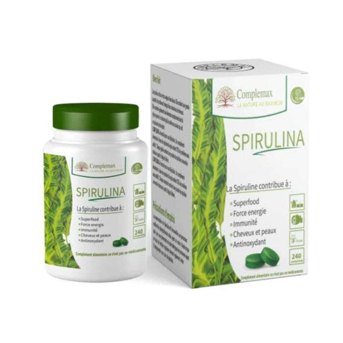 complemax-complemax-spirulina-500-mg-240-comprimes-vitamines-et-formes-Nova-para-prix-Maroc COMPLEMAXSpiruline 240 Comprimés – Image 1