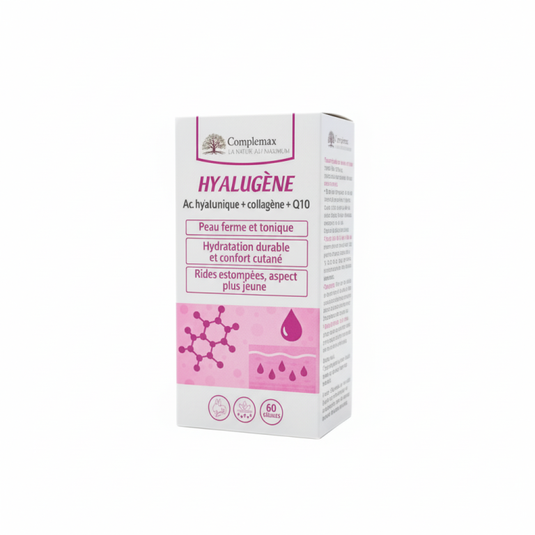 COMPLEMAX Hyalugene 60 Gélules Acide Hyaluronique Collagène Q10 Anti-Âge Articulations