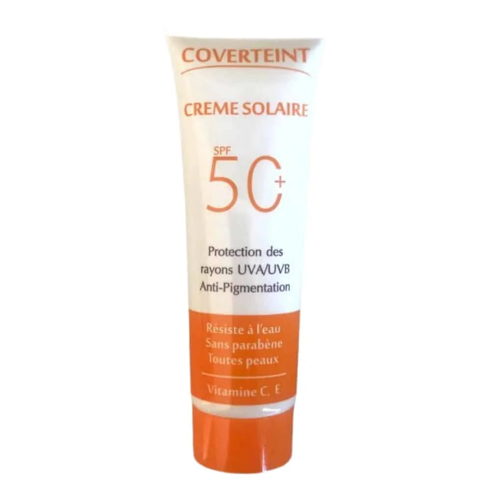 coverteint-creme-solaire-anti-pigmentation-invisible-spf50-50ml0-Nova-para-prix-Maroc Coverteint Crème Solaire SPF50+ 50ml Protection Solaire Haute Teintée Anti-UV Visage – Image 1
