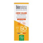 Bioregena Crème Solaire Visage et Zones Délicates 40ml Protection Solaire Naturelle Bio SPF50+ Peaux Sensibles