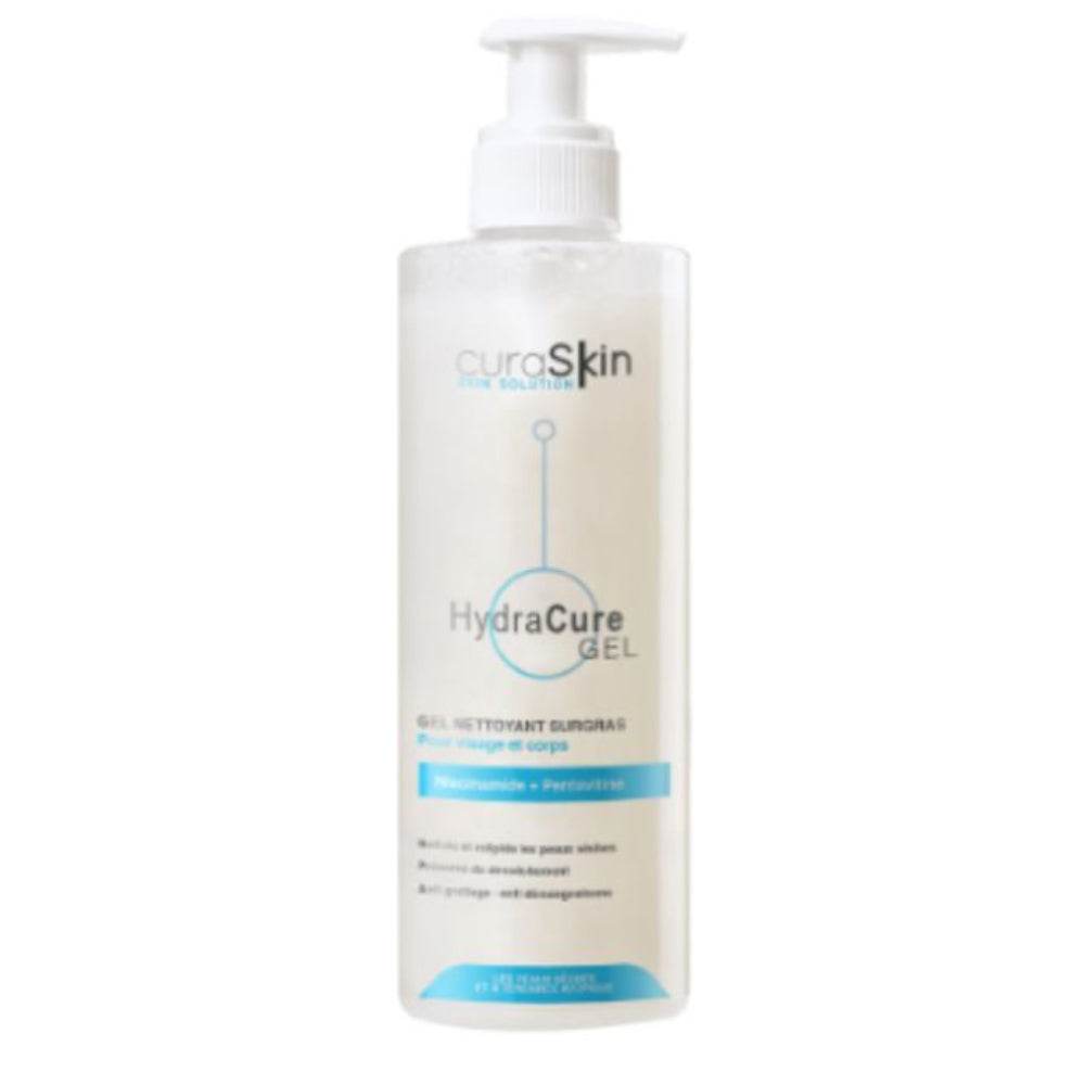 curaskin-hydracure-gel-nettoyant-surgras-200-ml Curaskin Hydracure Gel Nettoyant Surgras 200ml – Image 1
