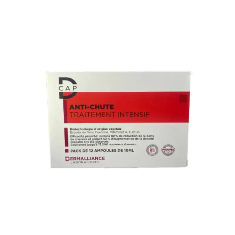 d-cap-ampoules-traitement-intensif-anti-chute-1210ml D-Cap Ampoules Traitement Intensif anti-Chute 12*10ml – Image 1