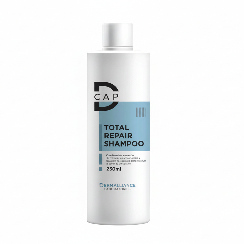 d-cap-total-repair-shampoo-250ml-ultra-clear D-CAP Shampooing Réparation Totale 250ml Cheveux Abîmés Secs Cassants Fortifiant Brillance Tous Types Cheveux – Image 1
