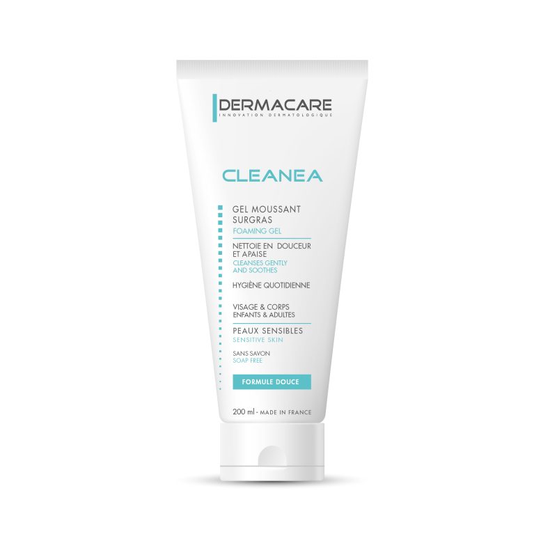 dermacare-cleanea-gel-moussant-surgras-200-ml Dermacare Cleanea Gel Moussant Surgras 200 ml – Image 1