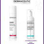 DERMACEUTIC Radiance 30ml Crème Eclaircissante Anti-Taches Eclat Unification Teint + Advanced cleanser 40 ml
