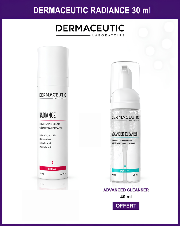 DERMACEUTIC Radiance 30ml Crème Eclaircissante Anti-Taches Eclat Unification Teint + Advanced cleanser 40 ml - photo 2