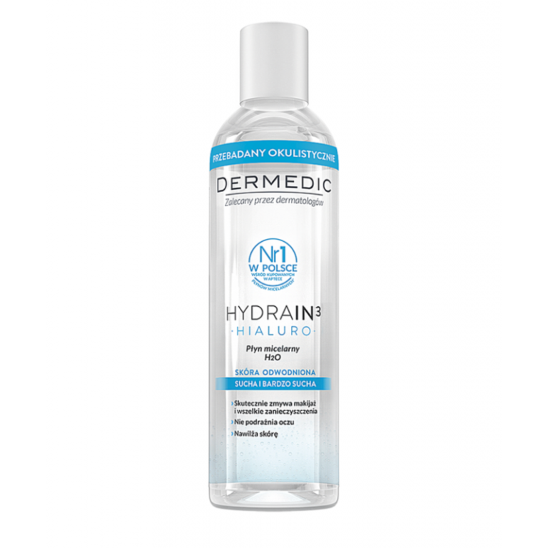 Dermedic Hydrain 3 Hialuro Eau Micellaire H2o 200ml - photo 2
