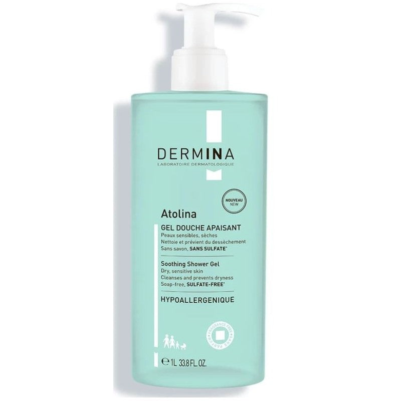 dermina-atolina-gel-douche-apaisant-1l Dermina Atolina Gel Douche Apaisant 1l – Image 1