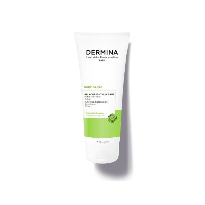 dermina-normalina-gel-moussant-purifiant-200-ml Dermina Normalina Gel Moussant Purifiant 200 ml – Image 1