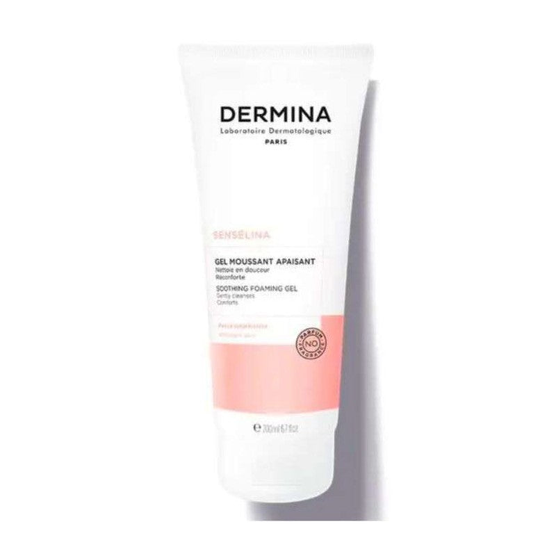 dermina-senselina-gel-moussant-apaisant-200-ml Dermina Senselina Gel Moussant Apaisant 200 ml – Image 1