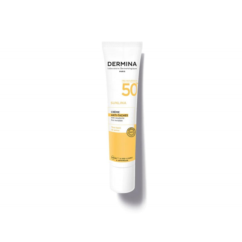 dermina-sunlina-creme-anti-taches-spf50-40ml Dermina Sunlina Crème anti-Taches SPF50+ - 40ml – Image 1