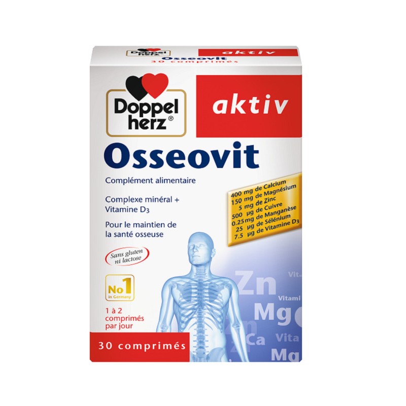 doppel-herz-aktiv-osseovit-30-comprimes Doppel Herz Aktiv Osseovit 30 Comprimés – Image 1