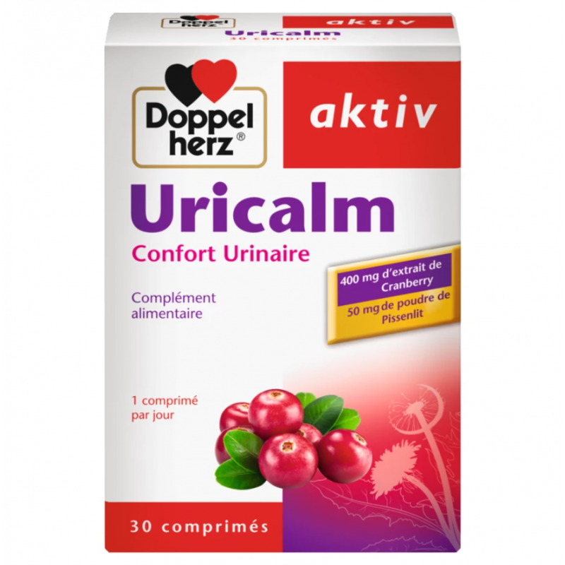 doppel-herz-aktiv-uricalm-30-comprimes Doppel Herz Aktiv Uricalm 30 Comprimés – Image 1