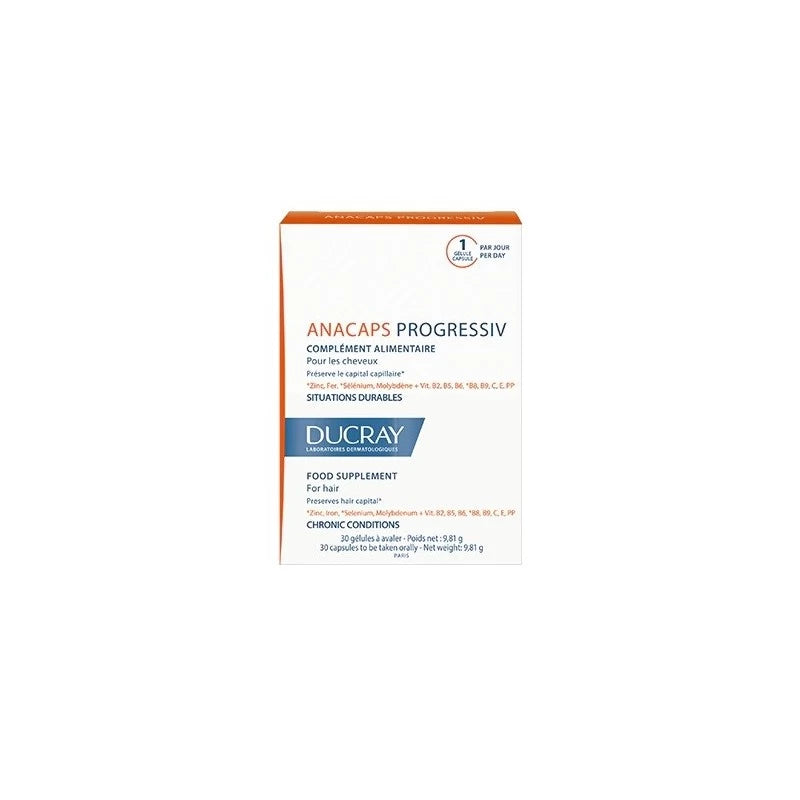 ducray-anacaps-progressiv-30-capsules-1 Ducray Anacaps Progressiv 30 Capsules – Image 1