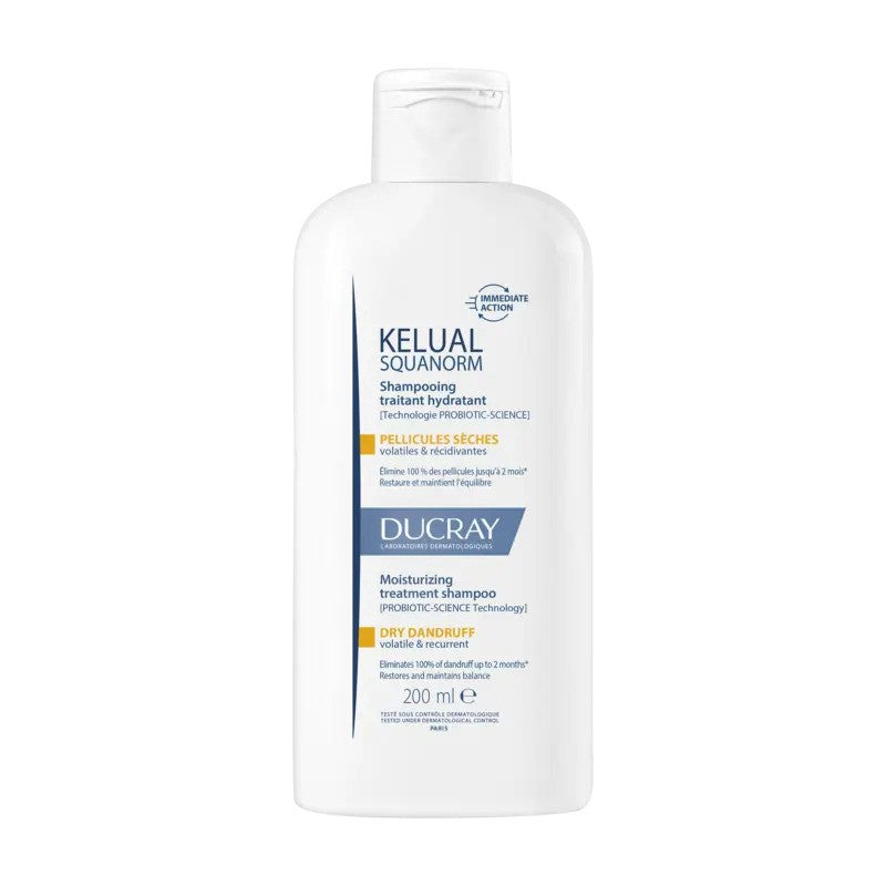 ducray-kelual-squanorm-shampooing-traitant-hydratant-200ml Ducray Kelual Squanorm Shampooing Traitant Hydratant 200ml – Image 1