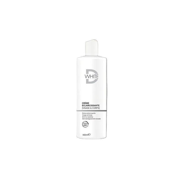 dwhite-creme-eclaircissante-visage-corps-400-ml_1 Dwhite Crème Éclaircissante Visage & Corps 400 ml – Image 1