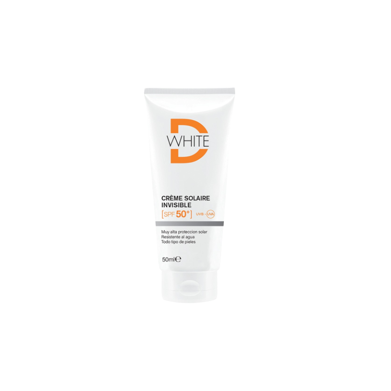 dwhite-creme-solaire-invisible-spf-50-50ml Dwhite Crème Solaire Invisible SPF 50+ 50ml – Image 1
