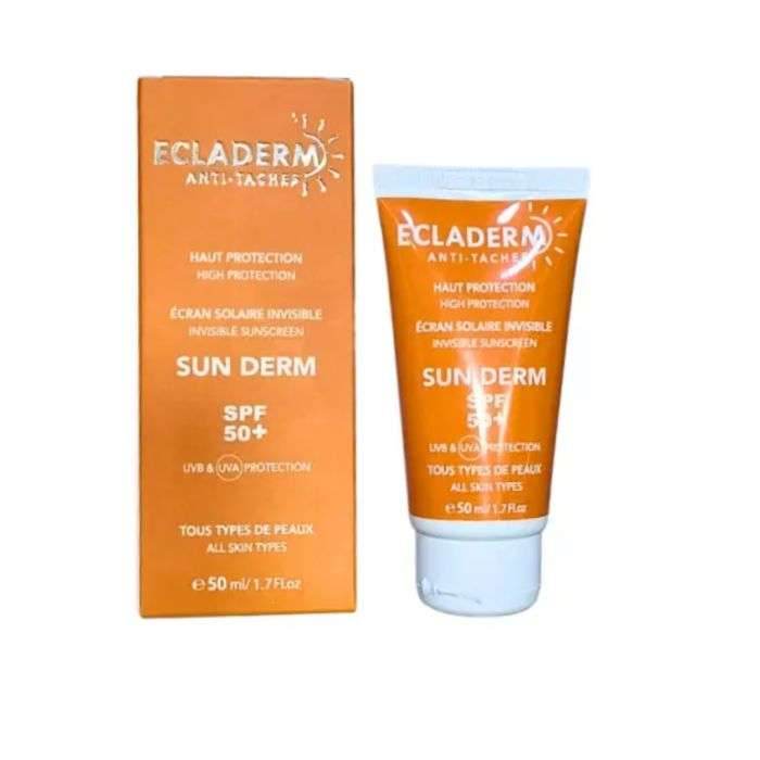 ecladerm-sun-derm-ecran-solaire-invisible-spf-50-tous-types-de-peaux-50-ml Ecladerm Anti Taches Sun Derm Invisible Spf50+ 50ml – Image 1