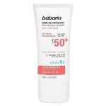 BABARIA Écran Solaire Peau Nature SPF50 Crème Solaire Naturelle Très Haute Protection