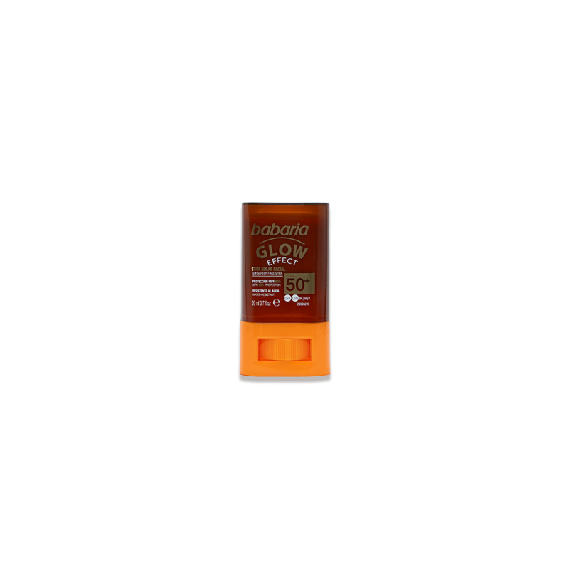 ecran-solaire-stick-glow-spf50-babaria0-nova-para-pharmacie-maroc-prix-livraison BABARIA Écran Solaire Stick Glow SPF50+ 20g Protection Solaire Très Haute Effet Lumineux – Image 1