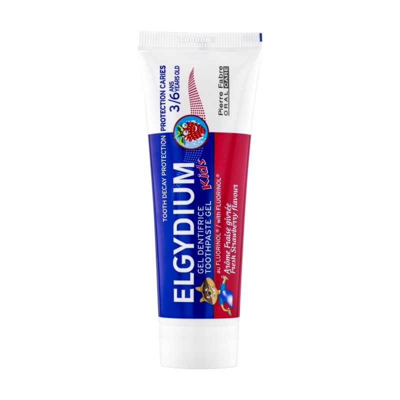 elgydium-kids-dentifrice-3-6-ans-fraise-givree-50-ml Elgydium Kids Dentifrice 3-6 Ans Fraise Givrée 50 ml – Image 1