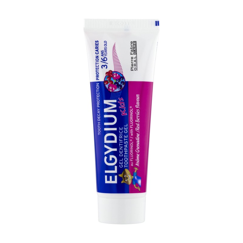 elgydium-kids-dentifrice-3-6-ans-grenadine-50-ml-1 Elgydium Kids Dentifrice 3-6 Ans Grenadine 50 ml – Image 1