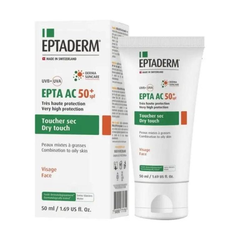 EPTADERM Epta AC SPF 50+ 50ml Crème Solaire Peaux Grasses Acnéiques - photo 2