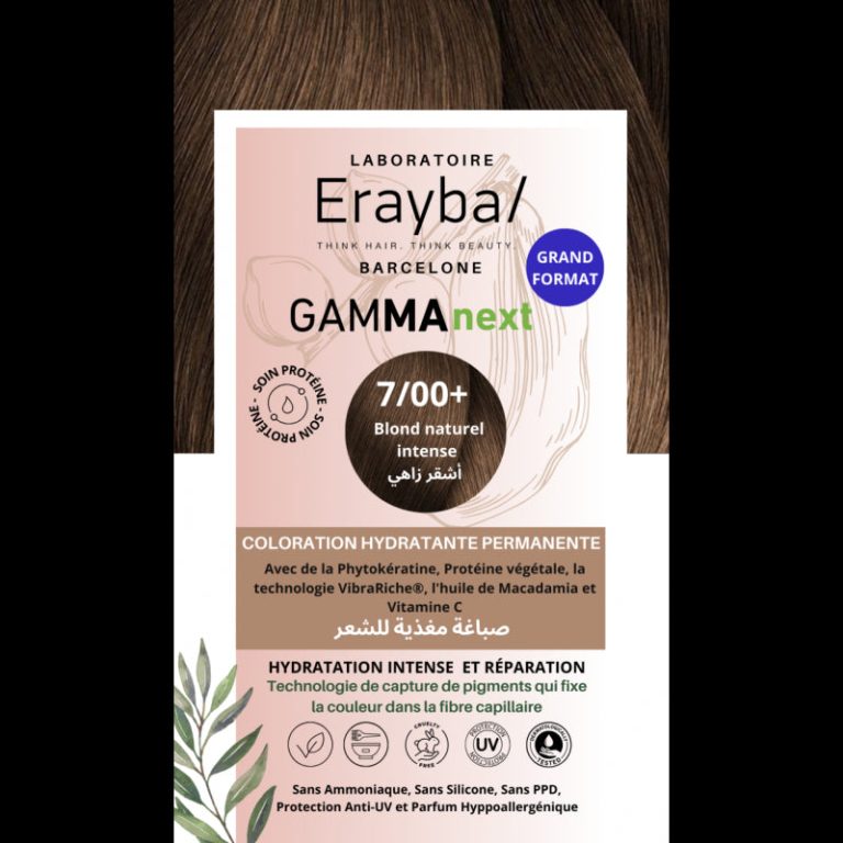 Erayba Coloration Hydratante Permanente Blond Naturel Intense N°7.00+