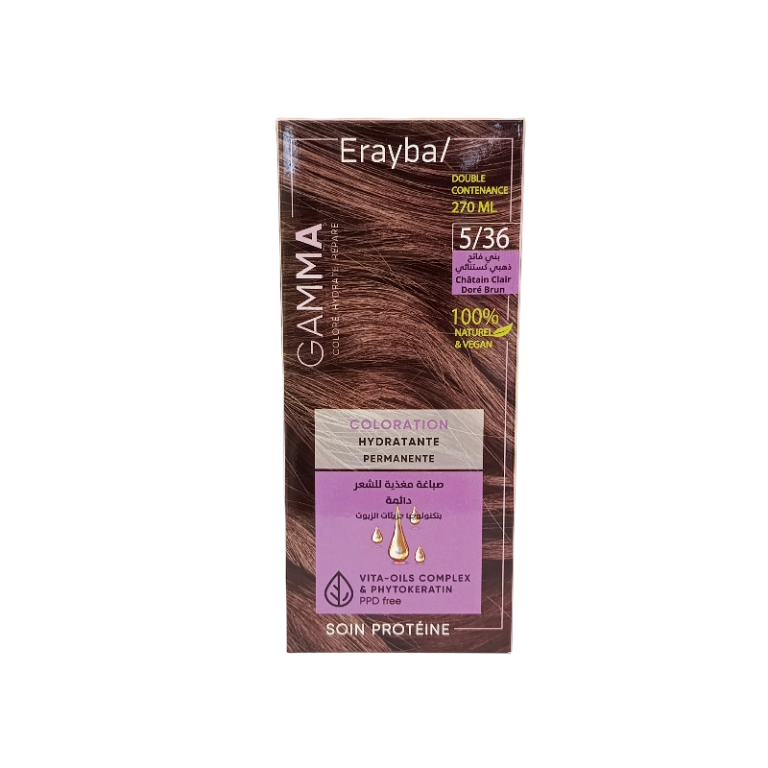 Erayba Gamma Next Chatain Clair Dore Brun 5/36 100ml - photo 2