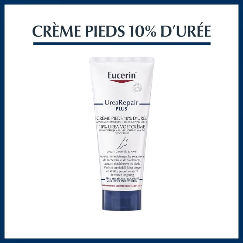 eucerin-creme-pieds-reparatrice-10-duree-100ml Eucerin Crème Pieds Reparatrice 10% d'Urée 100ml – Image 1
