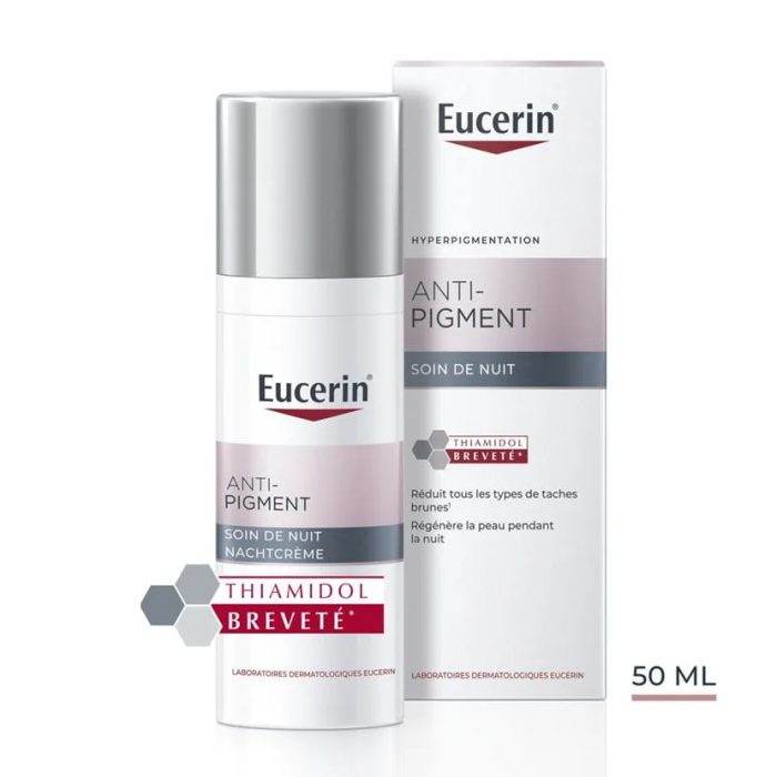 eucerin-pack-anti-pigment-soin-de-nuit-anti-pigment-soin-contour-yeux-15ml-offert-novapara-para-prix-maroc-1 EUCERIN Anti-Pigment Soin de Nuit 50ml Thiamidol Breveté Anti-Taches Régénération Nocturne Dermatologique – Image 1