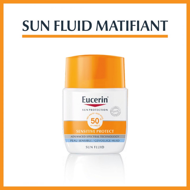 eucerin-sun-protect-fluide-matifiant-spf-50-50ml-1 Eucerin Sun Protect Fluide Matifiant SPF 50+ 50ml – Image 1