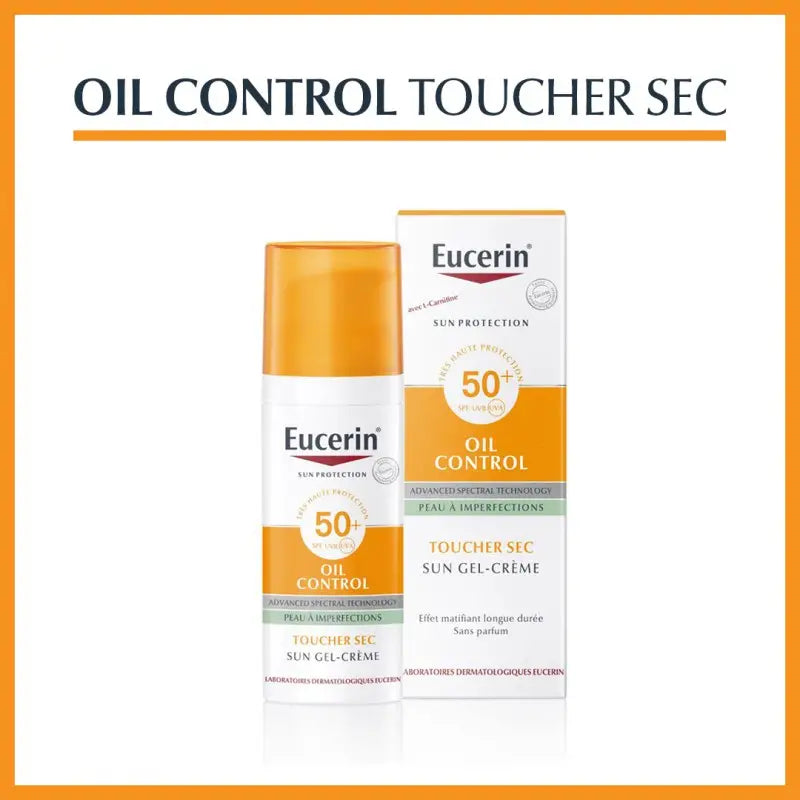 eucerin-sun-toucher-sec-gel-creme-oil-control-spf-50-50-ml Eucerin Sun Toucher Sec Gel Crème Oil Control SPF 50+ 50 ml – Image 1