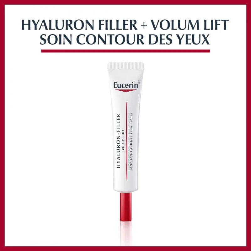 eucerin-volume-filler-yeux-15-ml-parapharmacie-enligne-prix-maroc1 Eucerin HYALURON-FILLER + VOLUME-LIFT Soin Contour des Yeux 15ml – Image 1